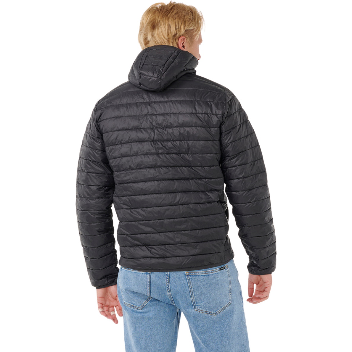 2025 Rip Curl Mens Anti Series Search Puffer Hood 023MJA - Black